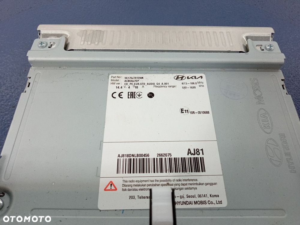 KIA CEED III LIFT 21- RADIO EKRAN 96170-J7810WK - 4