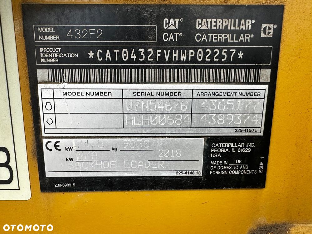 Caterpillar CAT 432F2 4408 MTH stan Perfekcyjny klima 3 łyżki 1 operator - 16