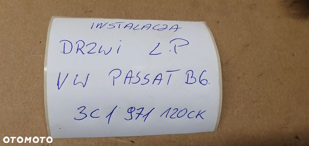Wiązka instalacja drzwi lewy przód VW Passat B6 3C1971120CK - 9