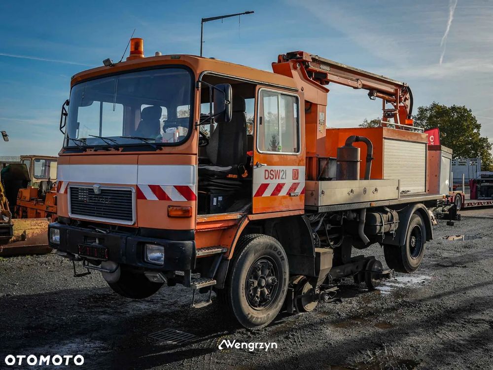 MAN MAN 14.170F Podnośnik koszowy - pojazd dwudrogowy do obsługi sieci trakcyjnej - 2
