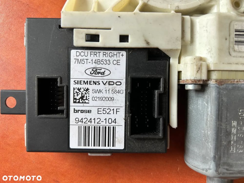 SILNICZEK SZYBY PRAWY PRZÓD FORD FOCUS MK2 7M5T-14B533-CE - 4