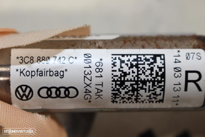 Airbags De Cortina Volkswagen Passat Cc (357)  3C8880742c / 3C8 880 74 - 7