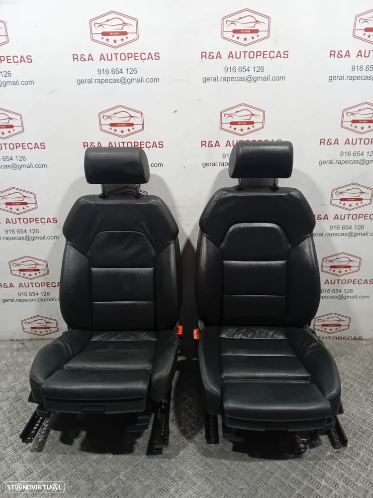 Conjunto de Bancos Audi A3 Sportback 8P Pele Original - 11