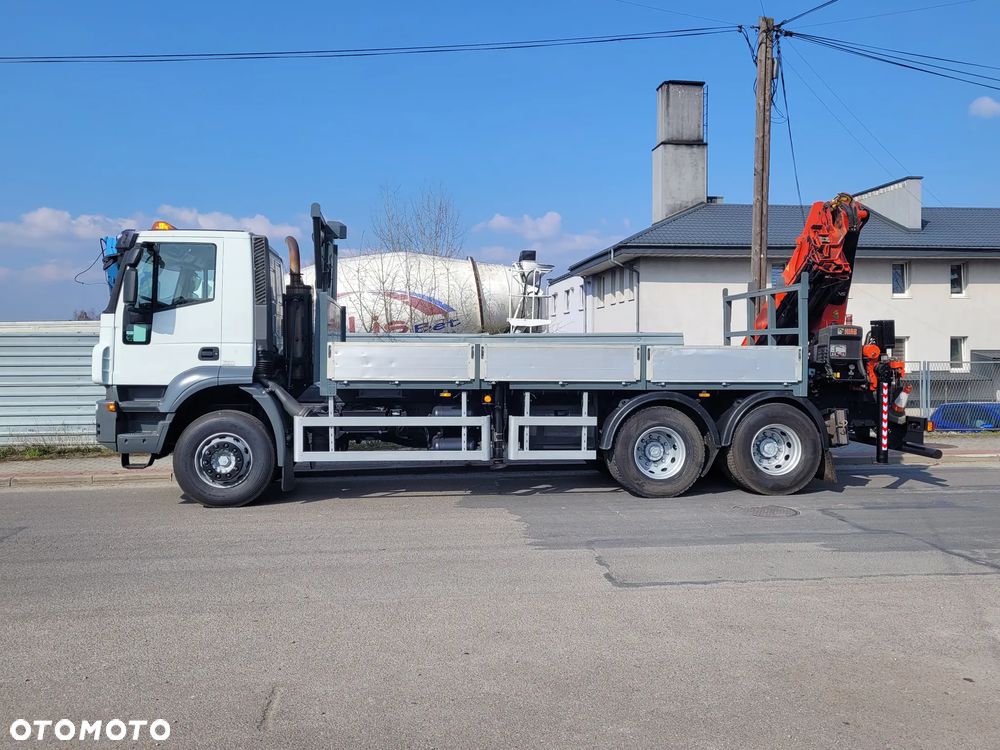 Iveco TRAKKER 260T36 6x4 // HIAB 288 6 WYSUWÓW na 16m // PILOT HDS RADIOWY // MOCNY ŻURAW DUŻY DŹWIG // KLIMA BLOKADY TERENOWE // HAK DO PRZYCZEPY ZACZEP - 11