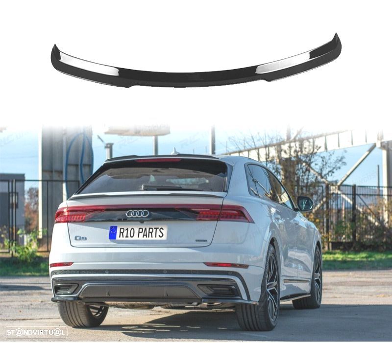 SPOILER DE TETO AUDI Q8 18- PRETO BRILHANTE - 1