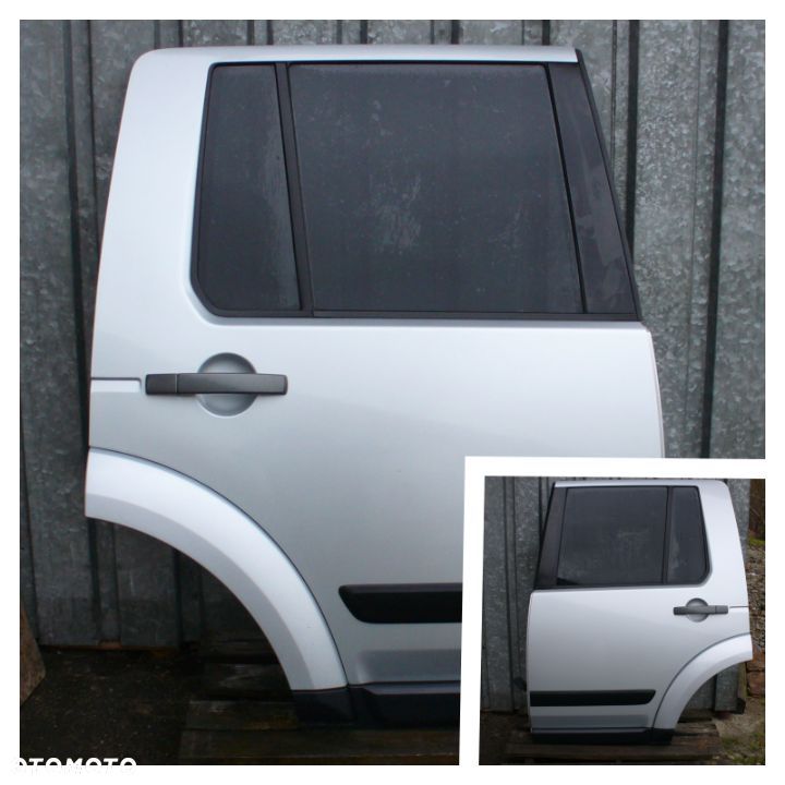LAND ROVER DISCOVERY 4 IV DRZWI TYŁ  PRAWE LEWE SREBRNE - 1