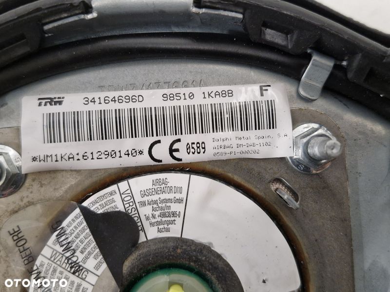 nissan juke f15 i 1 poduszka powietrzna airbag kierowcy kierownicy 985101ka8b - 9
