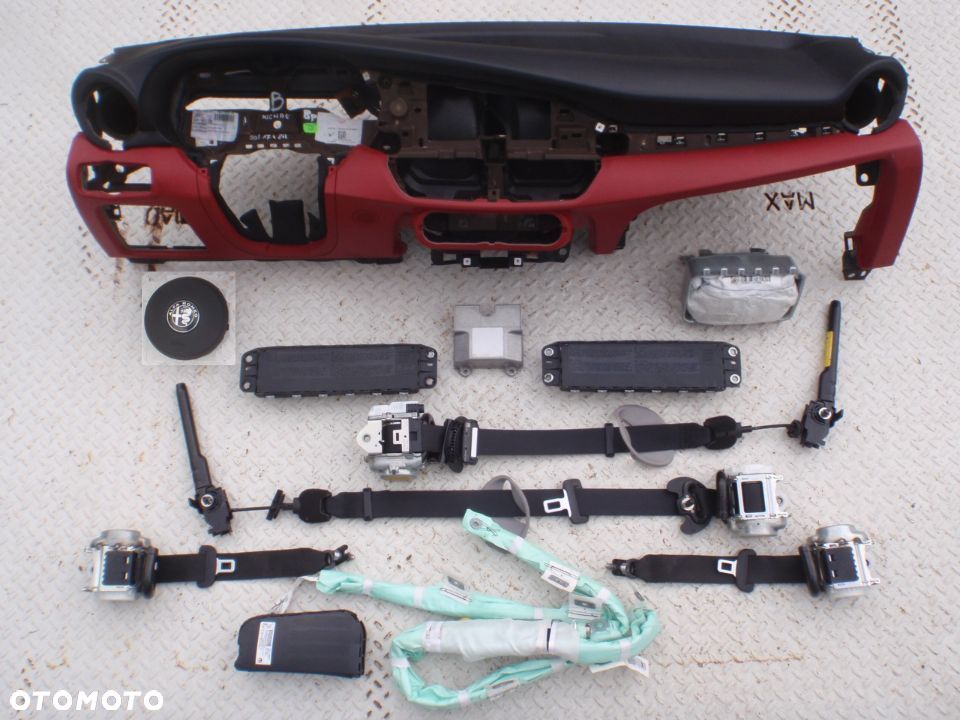 ALFA ROMEO GIULIA GIULIETTA MITO STELVIO PAS PASY BEZPIECZEŃSTWA regeneracja naprawa KURTYNA AIRBAG - 6