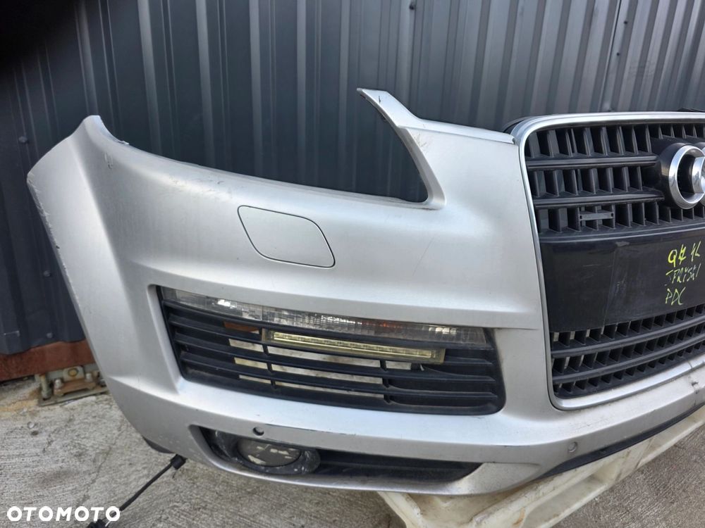 ZDERZAK PRZÓD AUDI Q7 4L S LINE SPRYSKI PDC KOMPLETNY ORYGINAŁ ! - 7