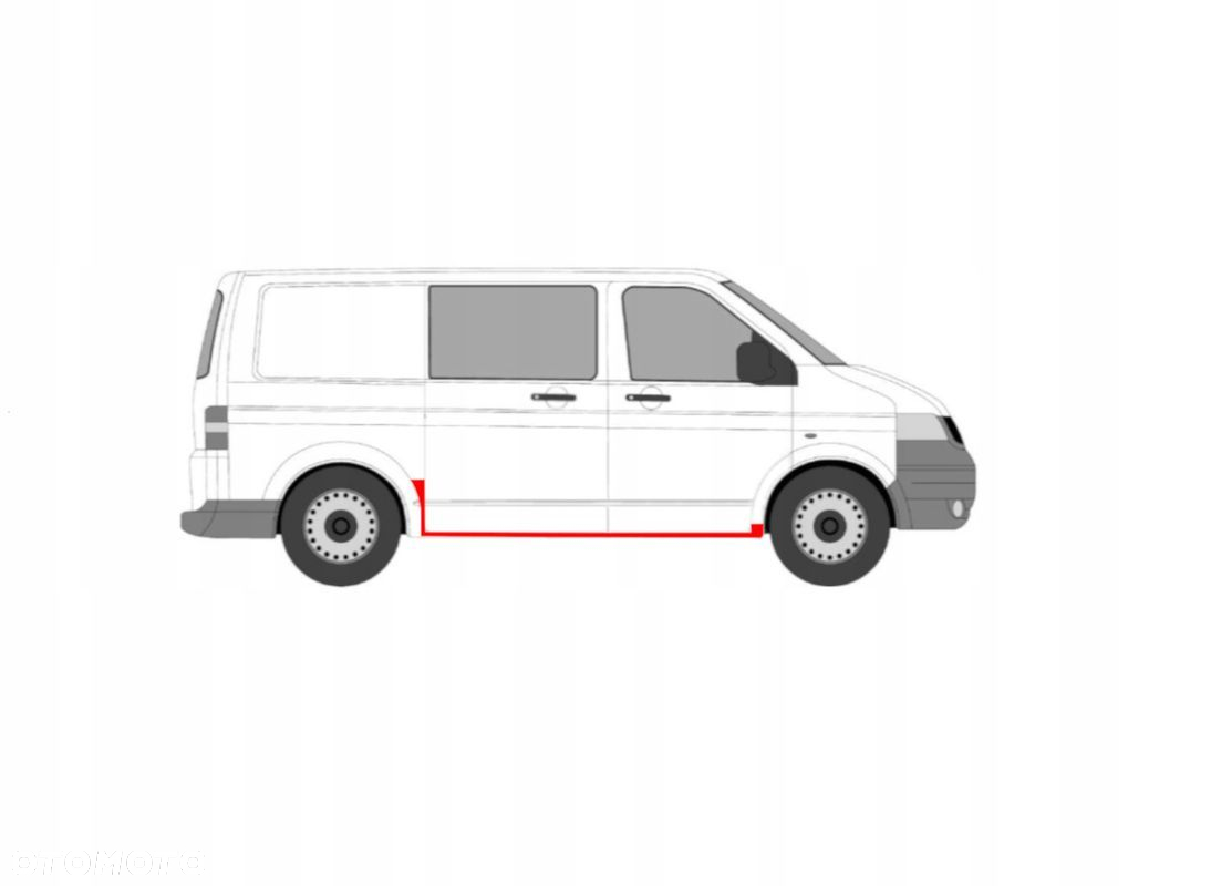 Próg Reperaturki / progi / VW T5 03 - 15 KRÓTKI strona PRAWA ! - 2
