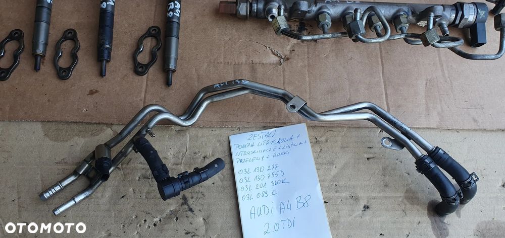 Wtryskiwacze układ wtryskowy pompa wtryski Audi A4 B8 2.0 TDI 03L130277 03L130755D - 8