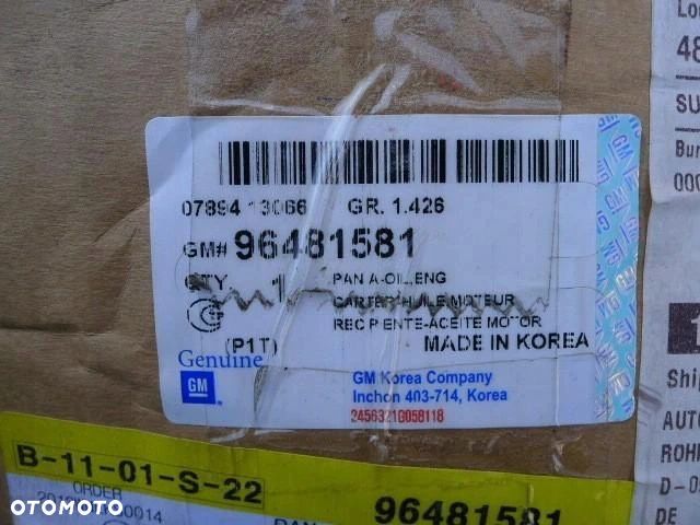 MISKA OLEJOWA AVEO LACETti rezzo nowa oryginał gm - 5