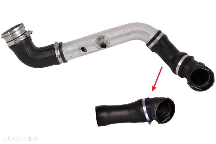 Furtun intercooler Bmw Seria 5 E60/E61, 2003-2010 Motor 530d 3,0d, OE: 11617799400-1, - 2