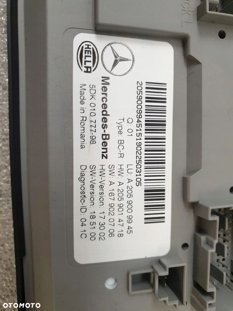 MODUŁ SAM MERCEDES C KLASA W205 A2059009945 - 4