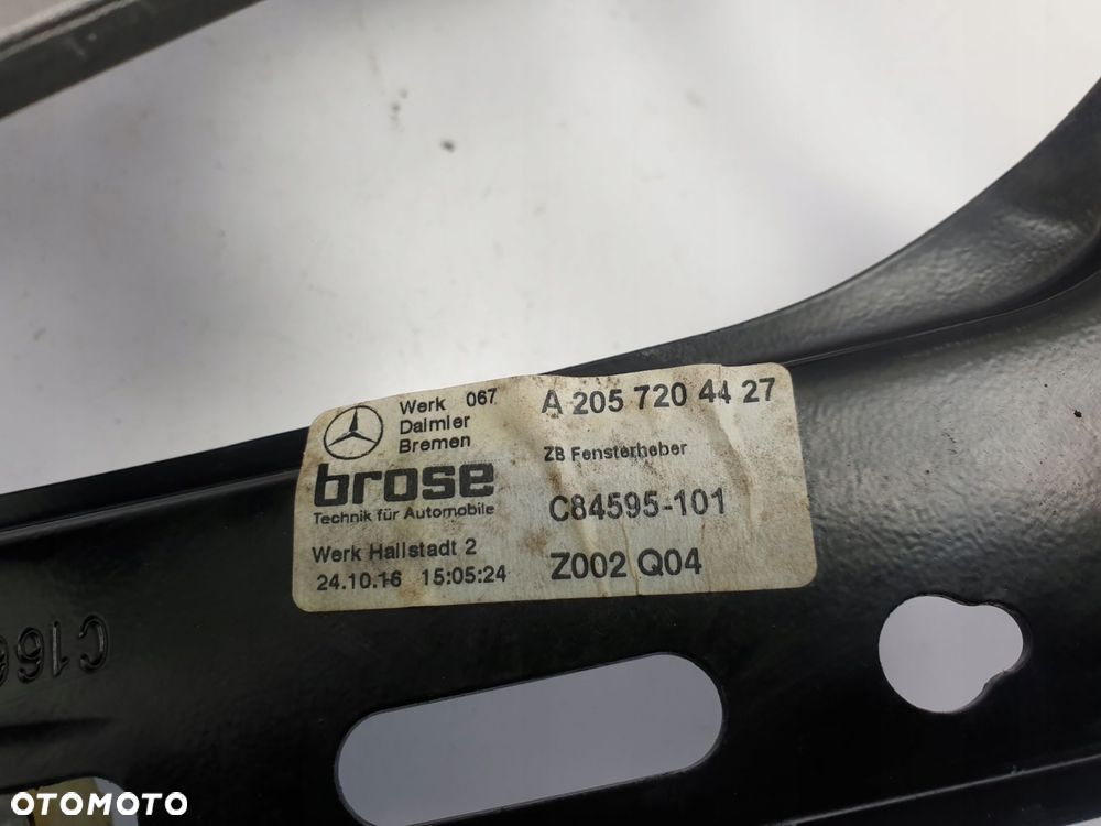 Mercedes A205 W205 PODNOŚNIK PRZEDNIEJ SZYBY prawy - 2