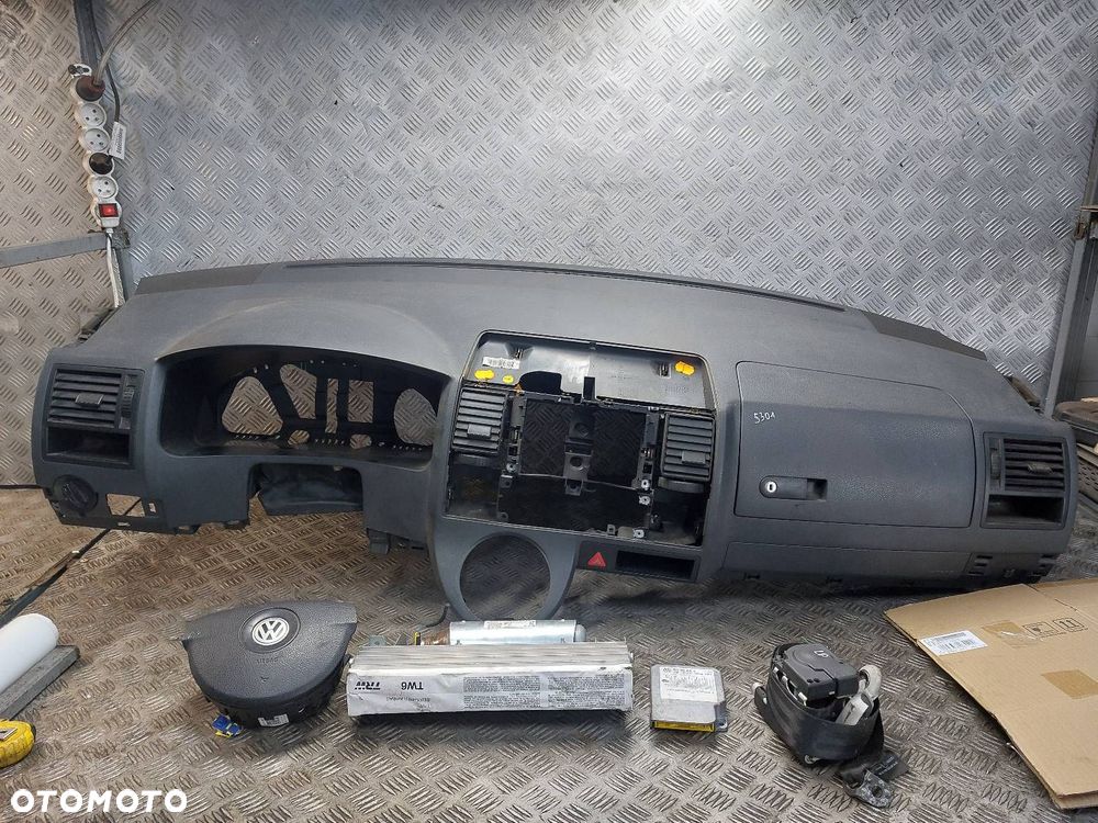 ZESTAW AIRBAG KOKPIT PODUSZKI PAS LEWY PRZÓD TRANSPORTER T5 VW T5 - 1