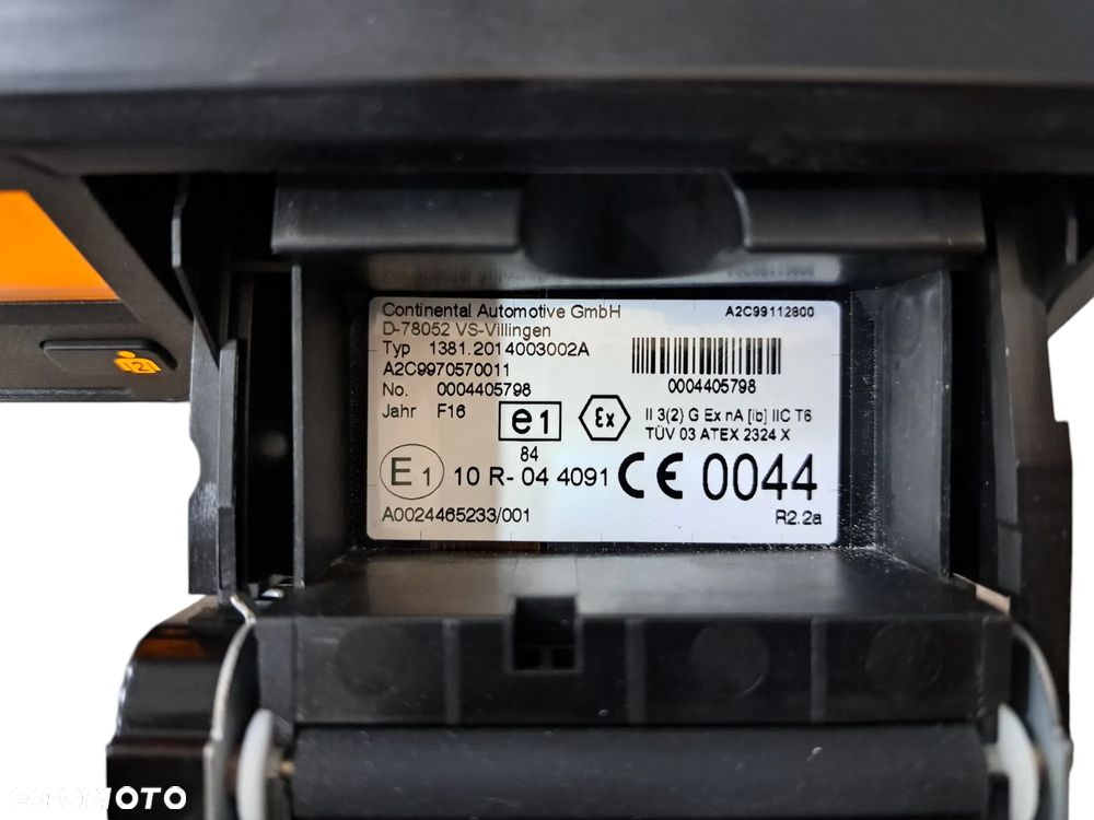 TACHOGRAF CYFROWY TYP 1381 MERCEDES 2016R VER R2.2a   A0024465233 - 3