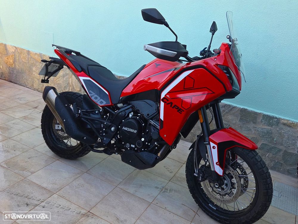 Moto Morini X-Cape Jante Preta Raios
