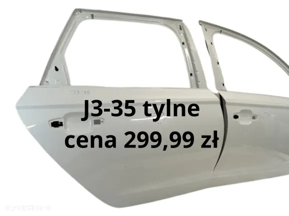 Audi A6 C7 11-18r Drzwi tylne tył prawe tył białe LS9R 4G5833052 czarne 4G9833052 - 2