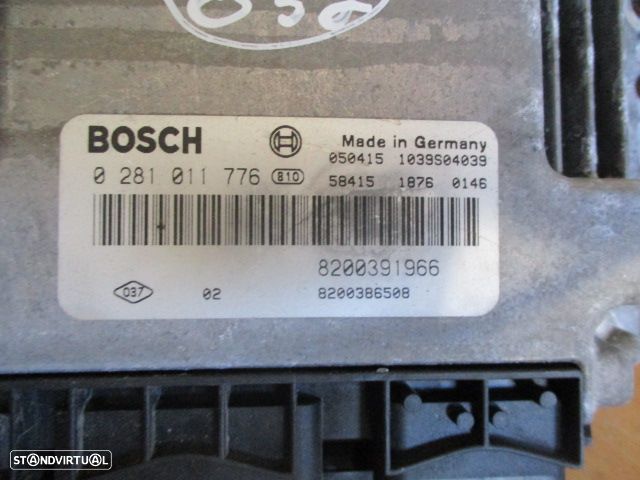 Centralina 8200525384 0281011776 RENAULT GRAND SCENIC 2005 1.9DCI KIT BOSCH - 2