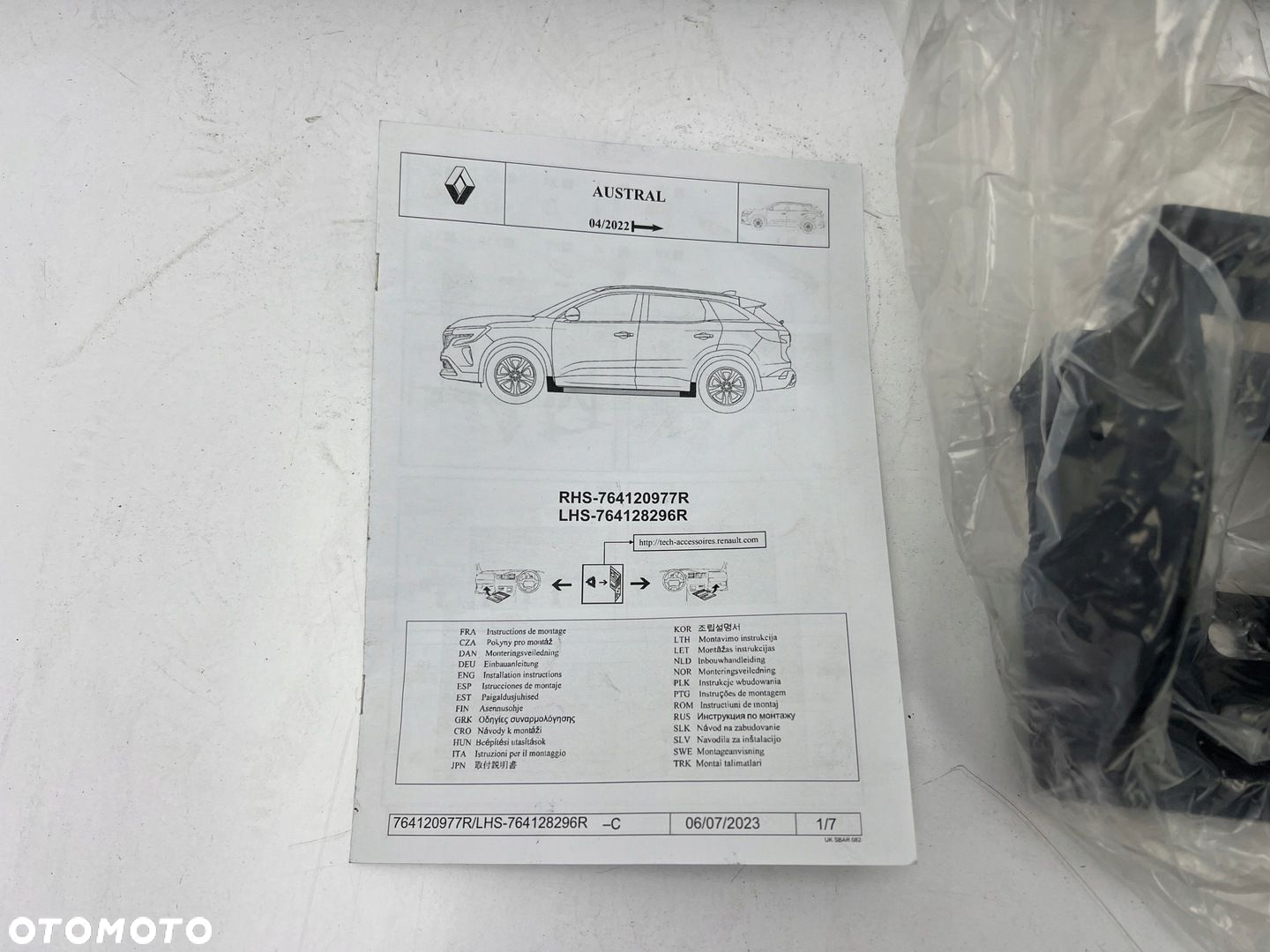 RENAULT AUSTRAL PRÓG LEWY STOPIEŃ LISTWA PROGOWA NAKŁADKA LEWA ORYGINAŁ N - 5