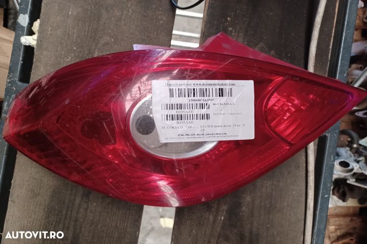 Lampa stop dreapta pe aripa Opel Corsa D  [din 2006 pana  2011] seria Hatchback 5-usi 1.3 CDTi MT ( - 1