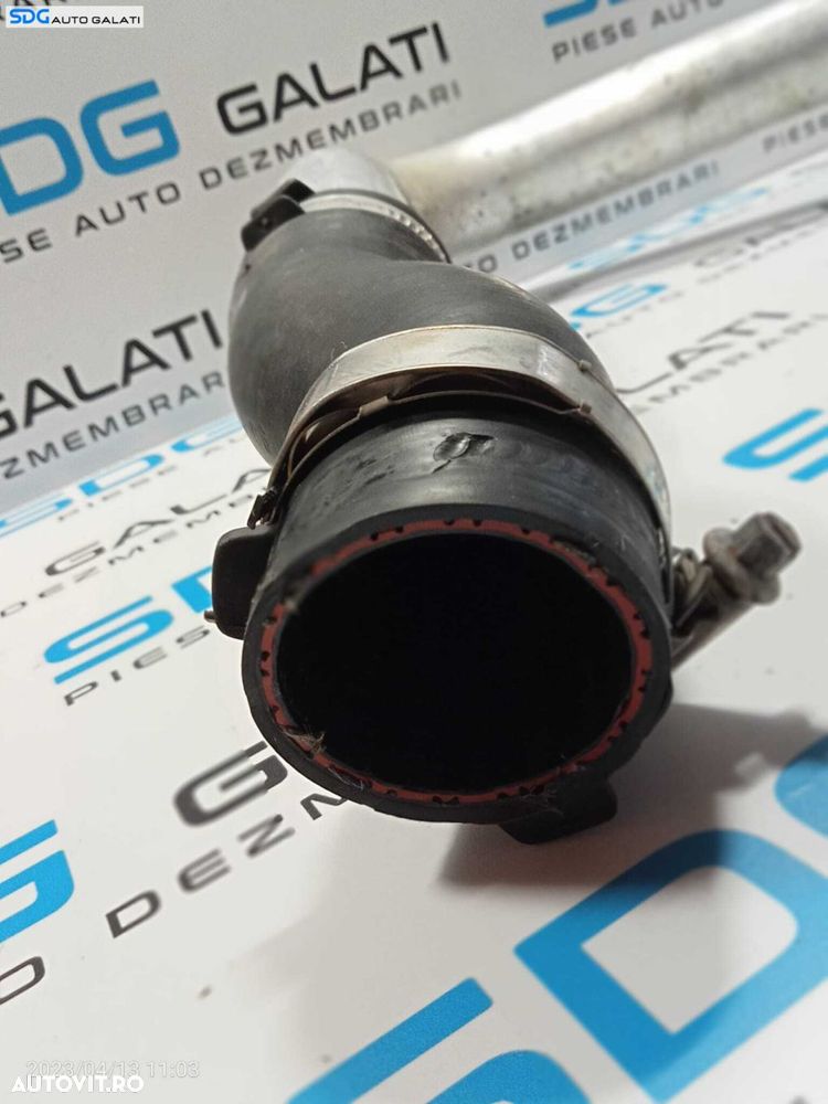 Furtun Conducta Teava Presiune Aer Radiator Intercooler Audi A6 C6 3.0 TDI ASB BNG BMK 2005 - 2011 Cod 4F0145980 4F0145708C - 2