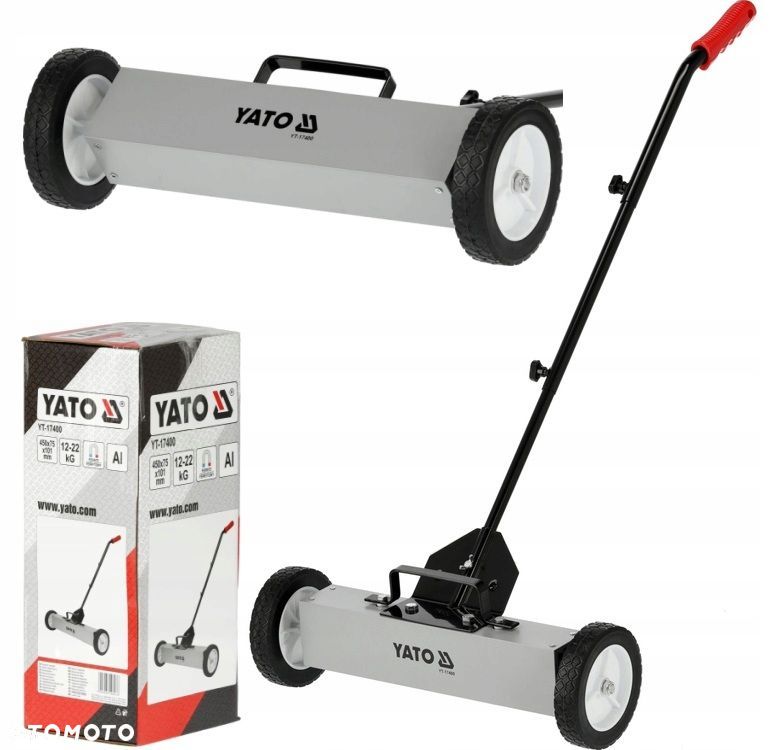 YATO MIOTŁA MAGNETYCZNATELESKOPOWA 76-113CM ZAMIATARKA OPIŁKÓW 45CM YT17400 - 1