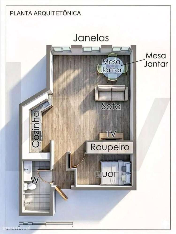 Apartamento T0+1 em Renovação em Paço de Arcos-Oeiras - Grande imagem: 5/11