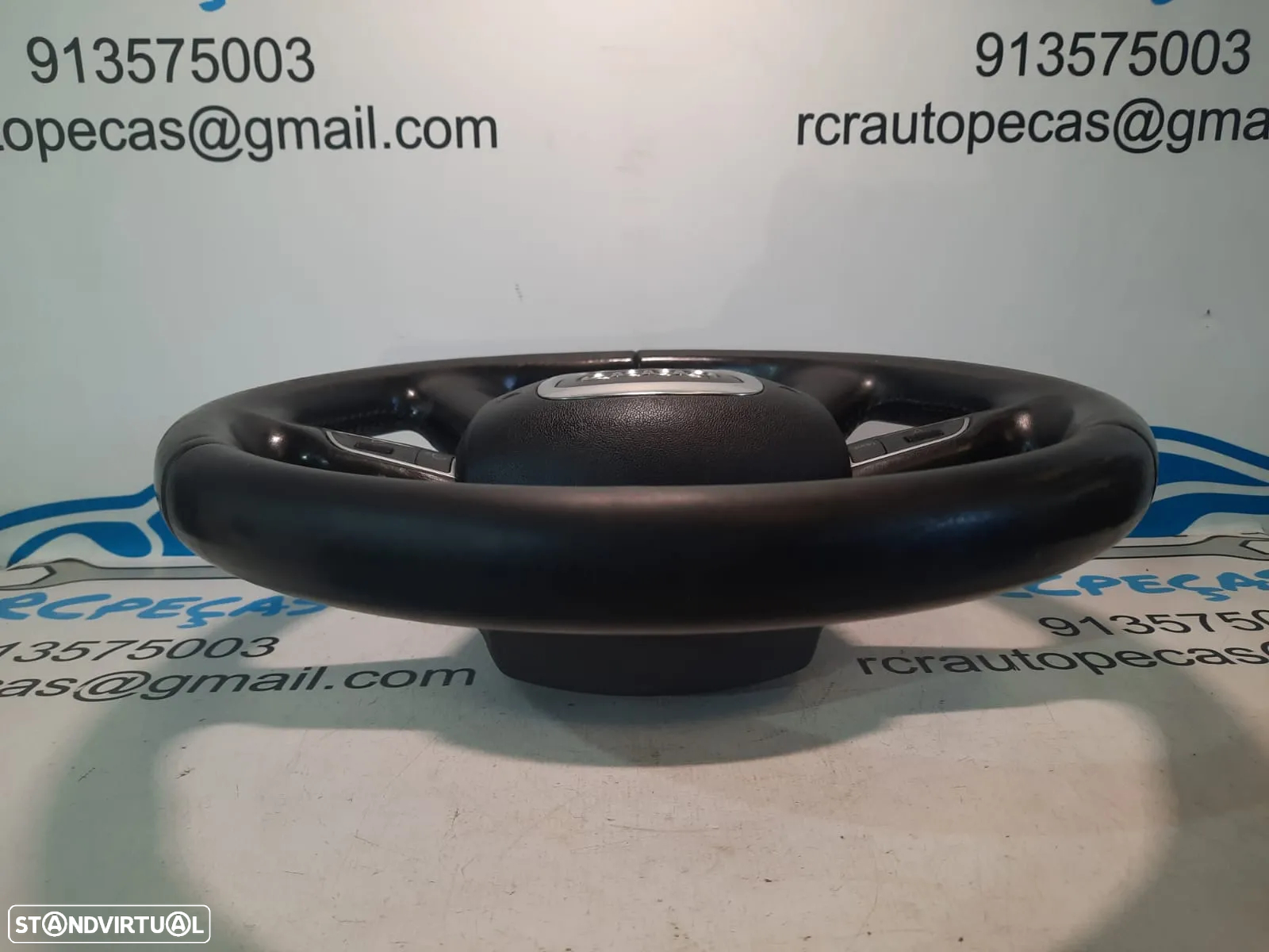 VOLANTE GUIADOR COMPLETO AUDI A6 C6 4F0419091AH 4F0419091 A3 8P A4 B8 A4 B7 A5 8T PELE AIRBAG COMANDOS MULTIFUNÇÕES CONTROLO - 5