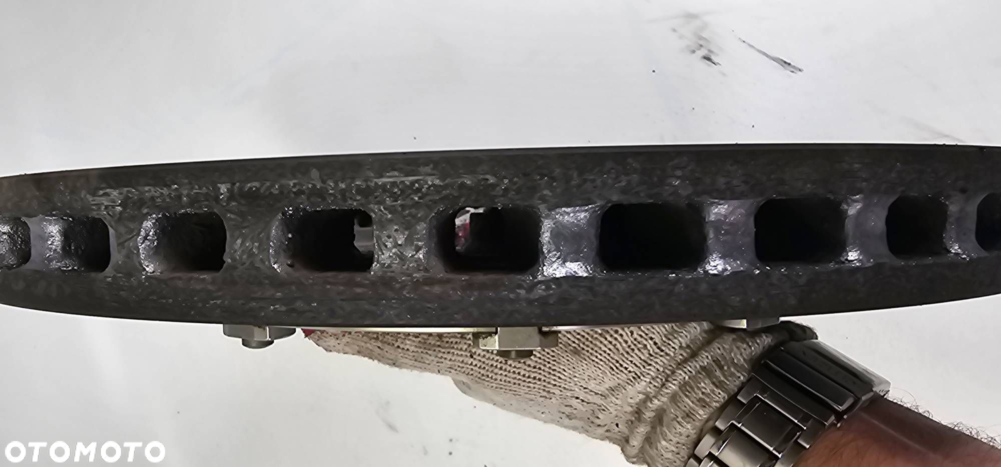 TARCZA HAMULCOWA TYŁ AUDI S8 D4 PLUS 4H0615601G LEWA - 4