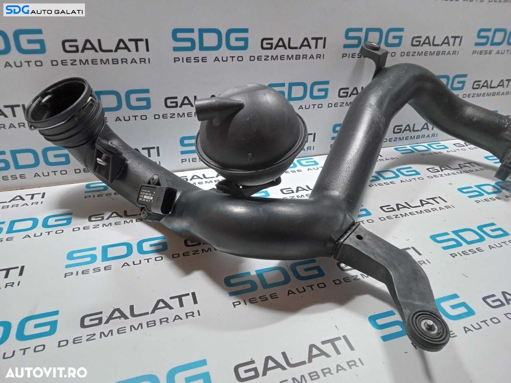 Tubulatura Conducta Tub Presiune Aer Intercooler Volkswagen Passat B6 1.9 TDI BKC BXE 2005 - 2010 Cod 1K0145770AA 1K0145762CR [275M7] - 3