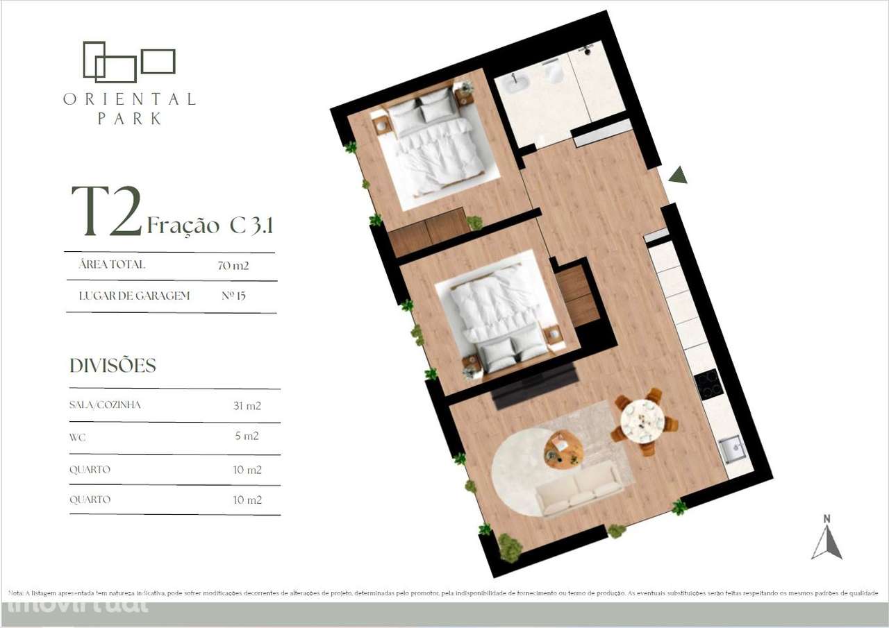 T2 em construção, Empreendimento Oriental Park - Campanhã, Porto - Grande imagem: 3/7