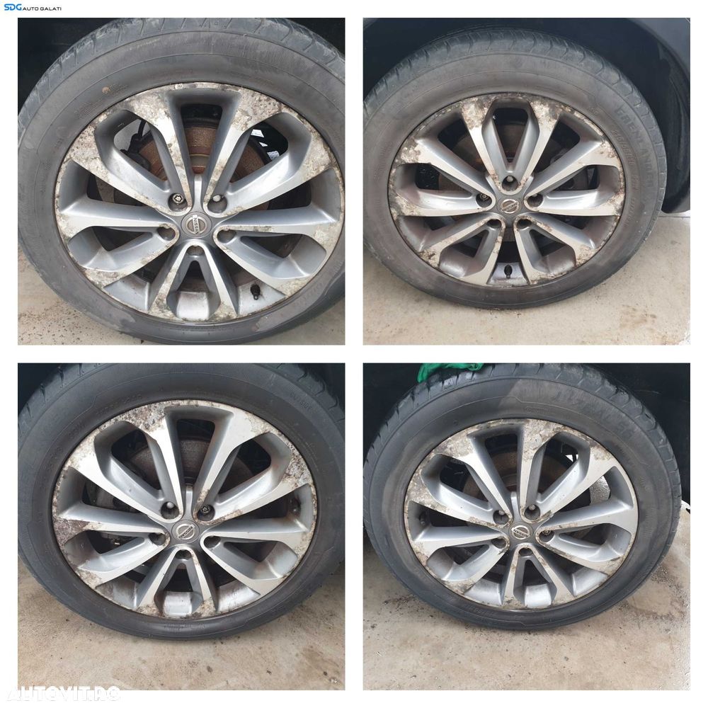 Set 4 Jante Roti Aliaj 215 55 18 R18 Anvelope Vara Dot 2023 Nissan Juke F15 2010 - 2019 [Q0410] - 1