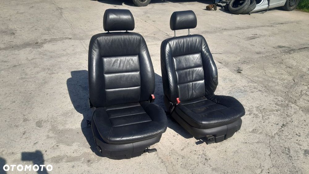 fotele fotel kanapa skóra czarna AUDI A6 C5 AVANT - 1