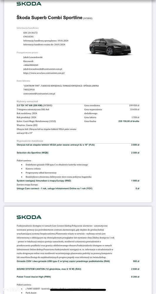 Skoda Superb 2.0 TDI SCR 4x4 Sportline DSG - 8