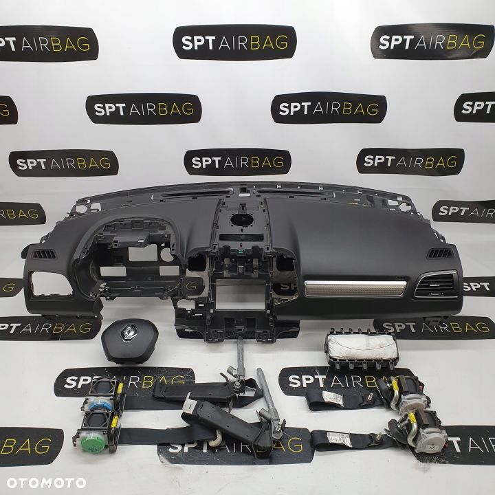 RENAULT KOLEOS II 2 DESKA ROZDZIELCZA KONSOLA KOKPIT PULPIT PODUSZKI AIRBAG AIR BAG PASY KIT SET - 1
