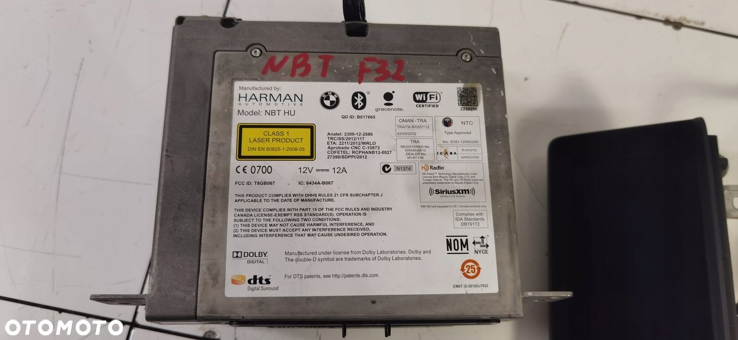 NAWIGACJA NBT HU EKRAN IDRIVE BMW F34 F32 KOMPLET 9351679 9292248 - 2