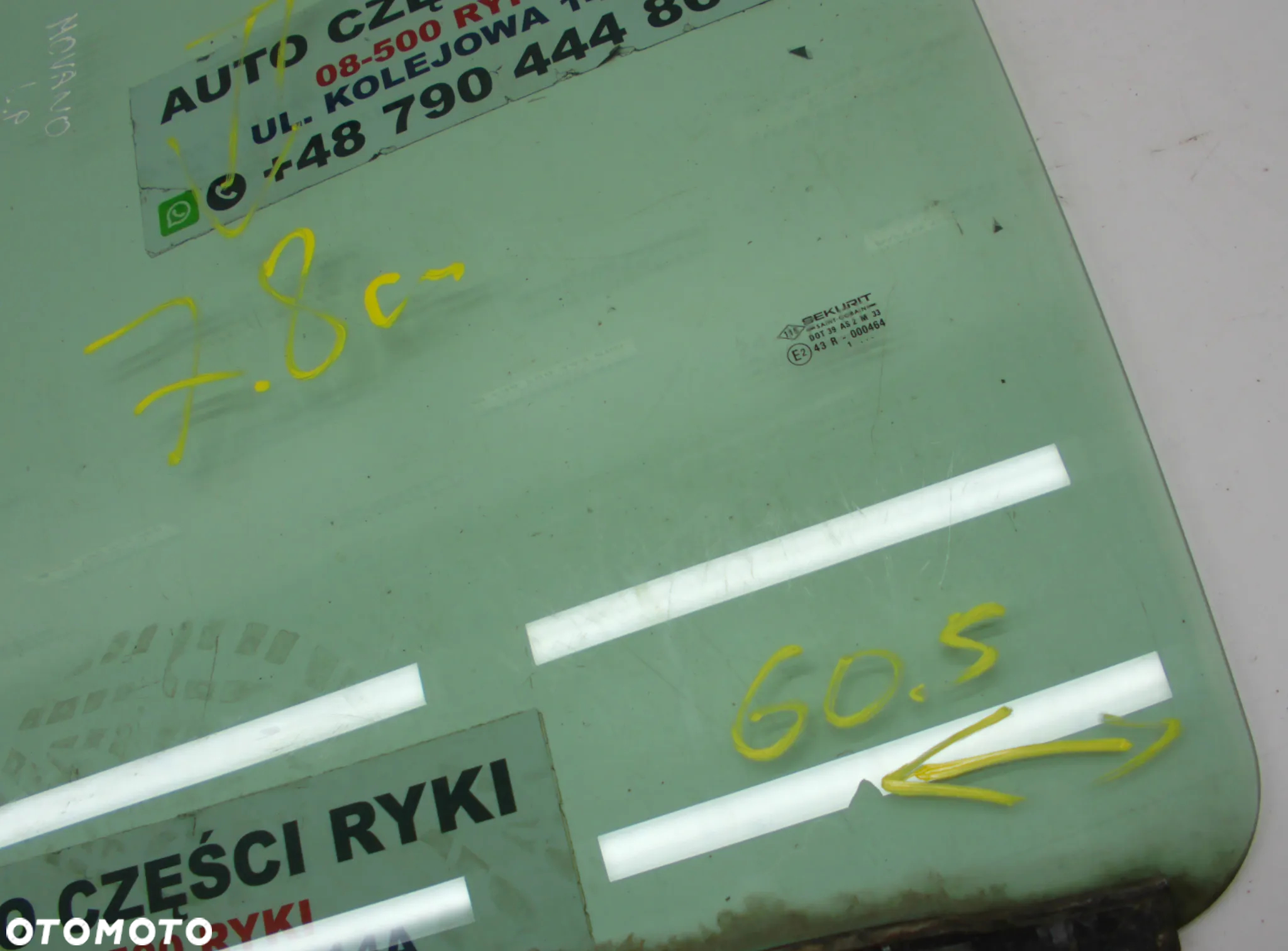 Movano Master  II Szyba boczna drzwi lewa prawa - 3