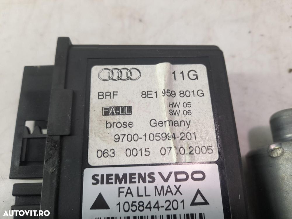 Motoras macara stanga fata 8e1959801g Audi A4 B7 [2004 - 2008] 2.0 td - 2