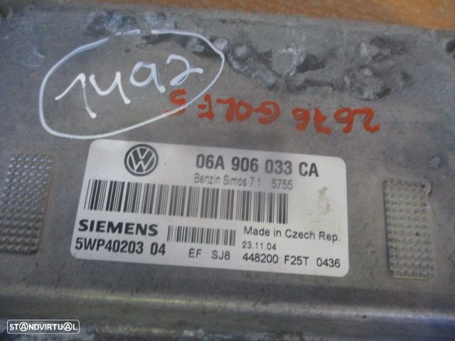 Centralina 06A906033CA VW GOLF 5 2005 1.6 I 102CV 5P CINZA SIEMENS - 2