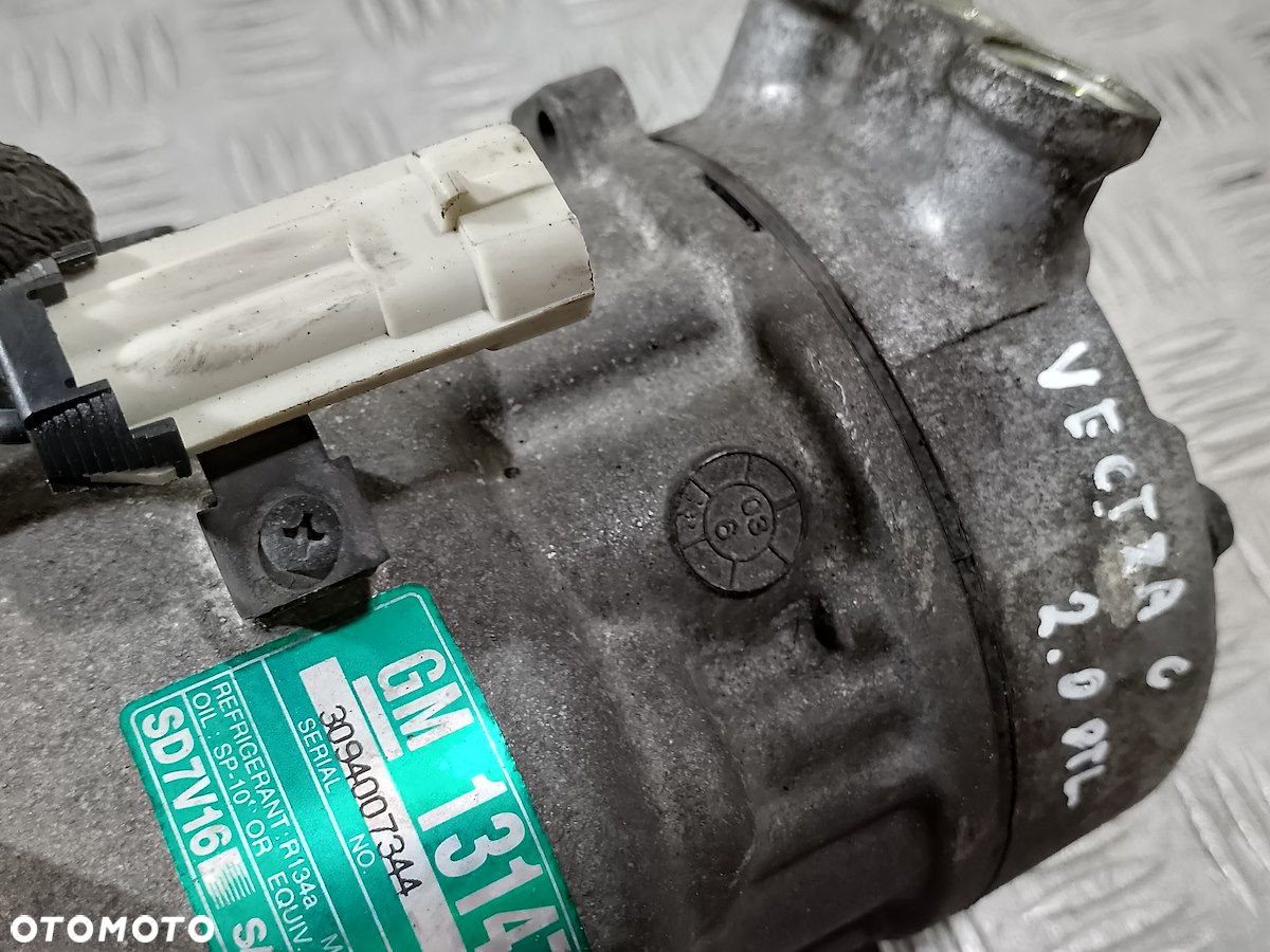 POMPA, SPRĘŻARKA KLIMATYZACJI OPEL VECTRA C 13147264 SD7V16 SANDEN 2.0 DTL - 5