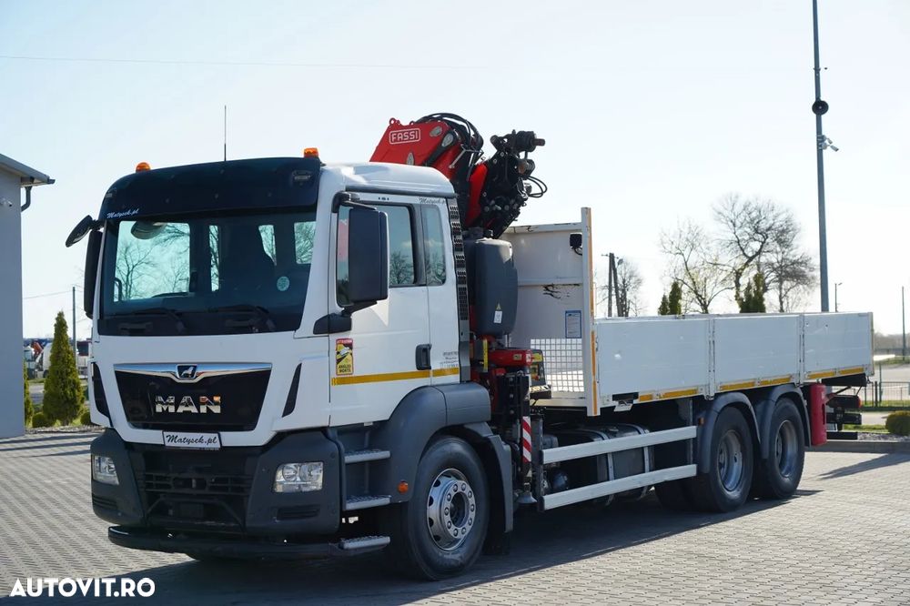 MAN TGS 26.420 / 6x4 / LIVRARE - 6,7 M / HDS FASSI F175A / EURO 6 / 2019 / RADIOCOMANDĂ / ROTATOARE - 8