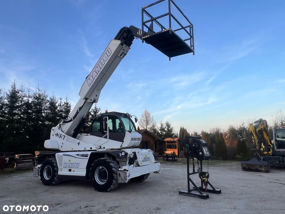 Manitou 2150 Mrt MANITOU ŁADOWARKA TELESKOPOWA Roto  widły kosz PILOT do sterowania  2016/17 1840 2540 2550 kolor od nowości biały Mercedes silnik - 12