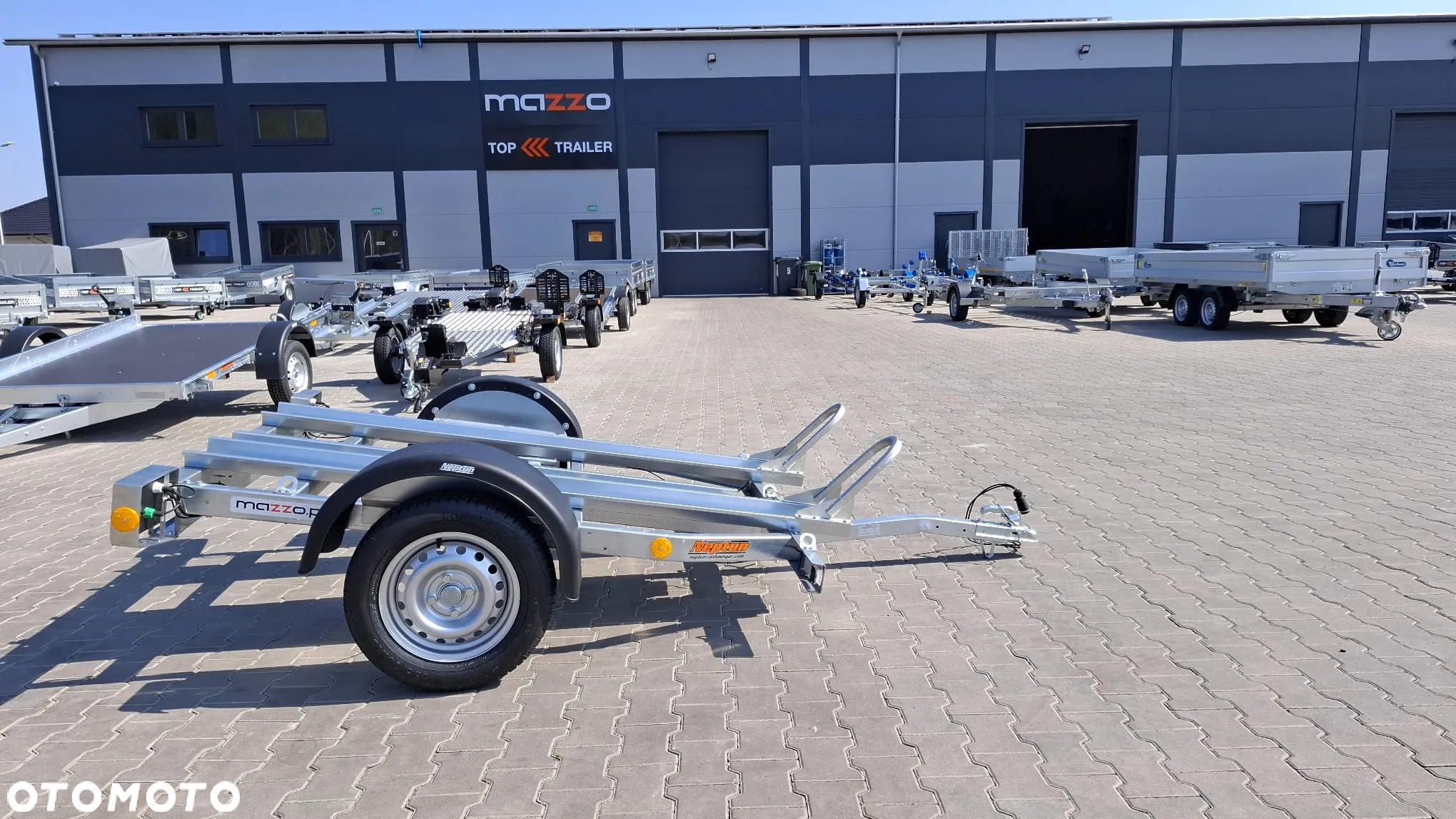 Neptun GN064 DOSTAWA Przyczepka na dwa motocykle 225x130 DMC 750kg UCHYLNA motocyklowa MOTO - 13