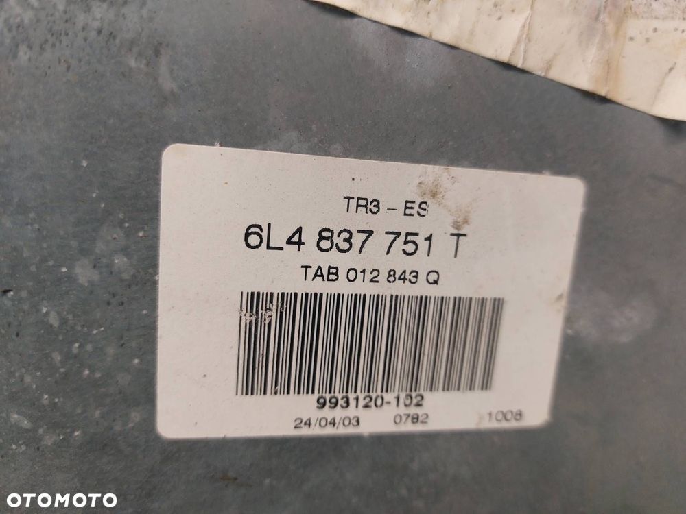 MECHANIZM SZYBY LEWY PRZÓD SEAT IBIZA III 5D 6L4837755 6Q2959802A - 3