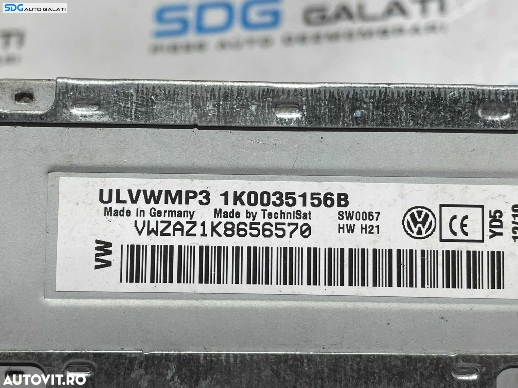 Unitate Radio CD Player U L V W MP3 Volkswagen Jetta 4 MK4 2012 - 2018 Cod 5K0035156A 5K0035156B [L3103] - 2