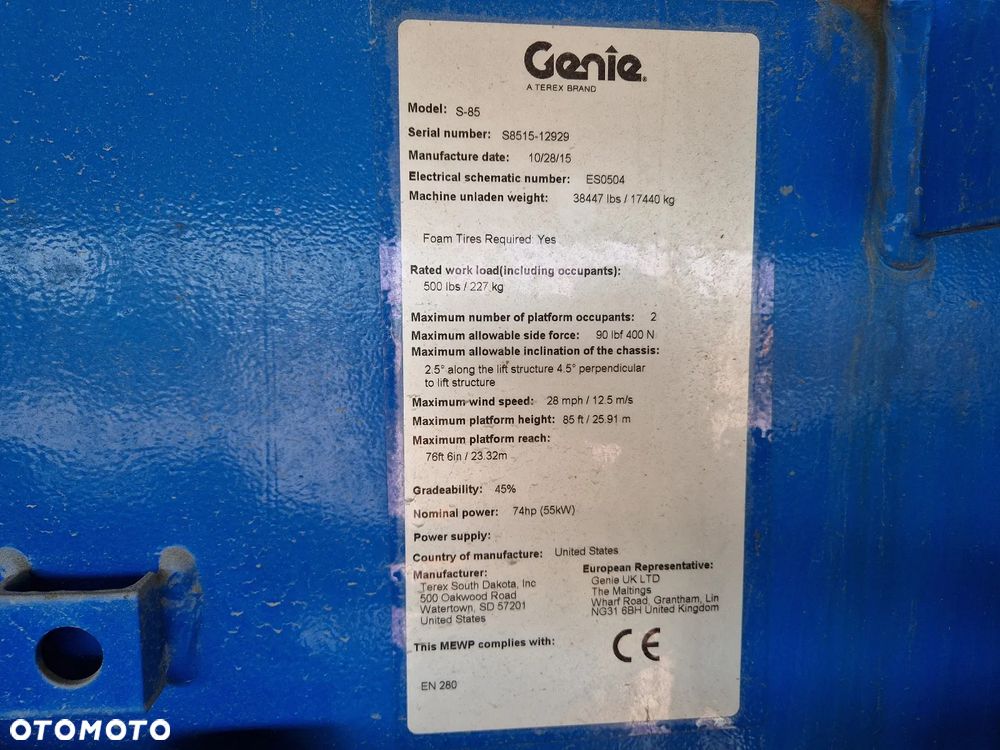 Genie S 85 S-85 860SJ R421 - 10