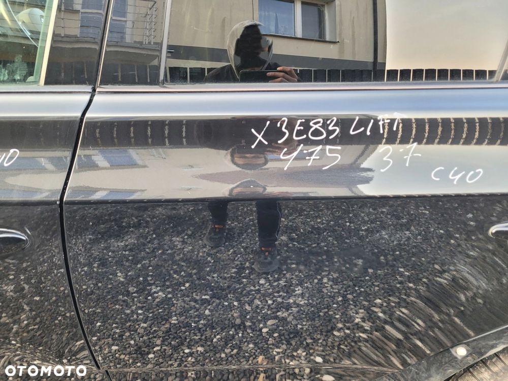 DRZWI LEWY TYŁ BMW X3 E83 LIFT 475 BLACK SAPPHIRE - 2