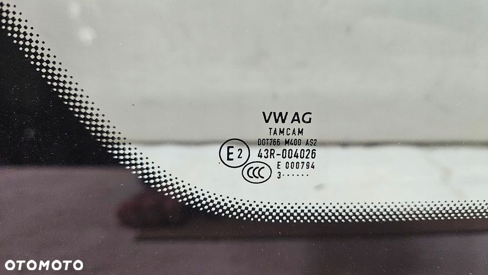SZYBA KOROSERYJNA BOCZNA PRAWA MAN TGE VW CRAFTER II NOWA 7C0845302T - 4